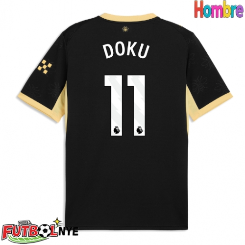 Camiseta Manchester City Jeremy Doku #11 Visitante Equipación 2026-27 manga corta